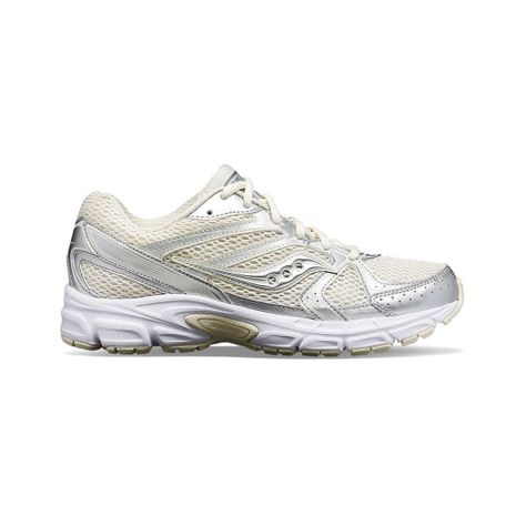 Zapatilla Saucony Grid Ride Millennium Mujer Cream/Silver-1