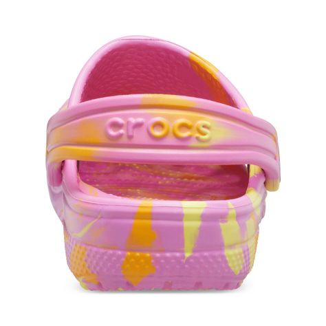 Zueco Crocs Classic Marbled Niños TD Taffy Pink/Multi-4