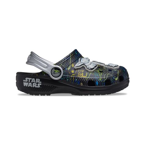 Zueco Crocs Classic Grogu Niño Black-1