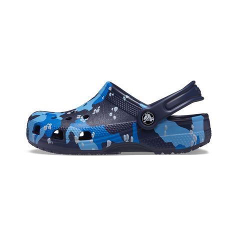Zueco Crocs Classic Camo Niño Navy/Multicolor-2