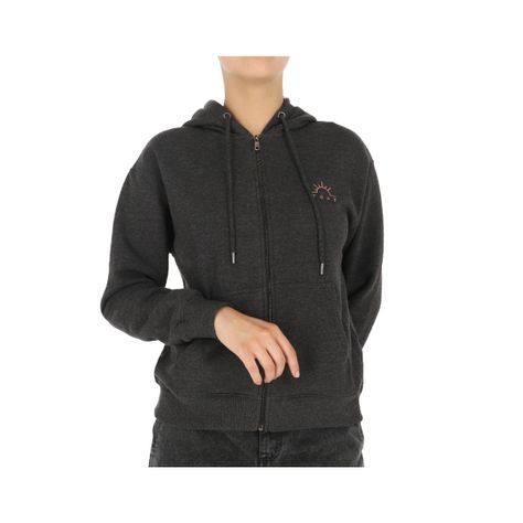 Polerón Roxy Full Zip Mujer Grey Melange-0