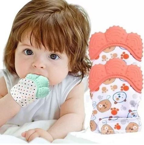 Guante Mordedor silicona Entretencion bebe color niña-1