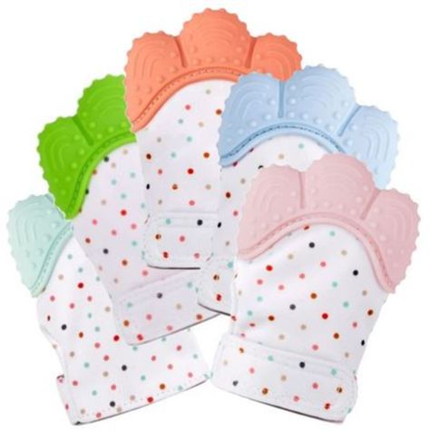Guante Mordedor silicona Entretencion bebe color niña-2