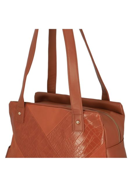 Cartera de hombro Secret Ede FW25 L Café Medio-4