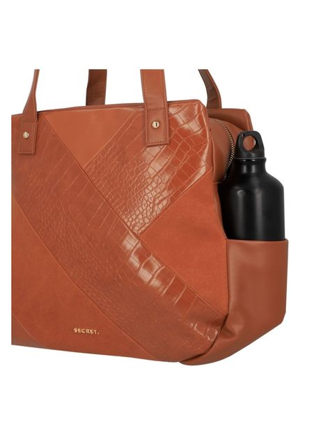 Cartera de hombro Secret Ede FW25 L Café Medio-5