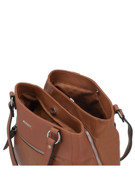Cartera de hombro Melrose café L-25