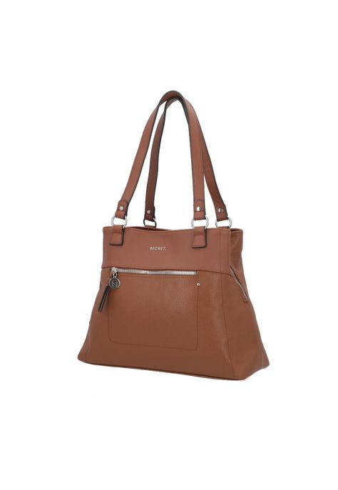 Cartera de hombro Melrose café L-4
