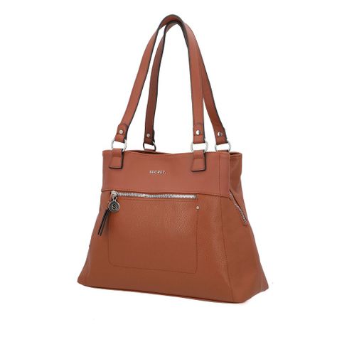 Cartera de hombro Melrose café L-3
