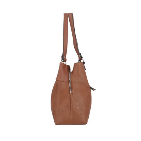 Cartera de hombro Melrose café L-14