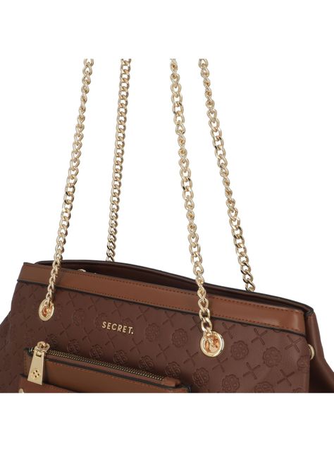 Cartera de hombro Secret Polonia FW25 L Café-4