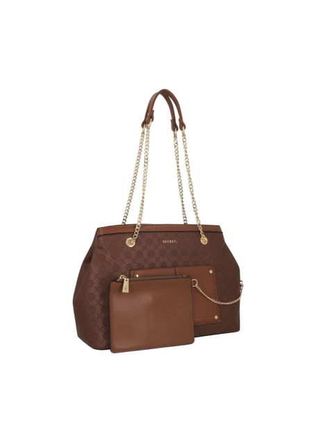 Cartera de hombro Secret Polonia FW25 L Café-5