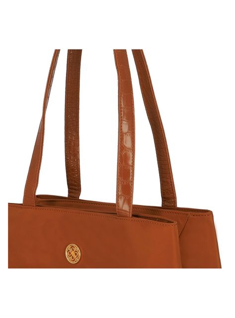 Cartera de hombro Secret Girona FW25 L Café Medio-4
