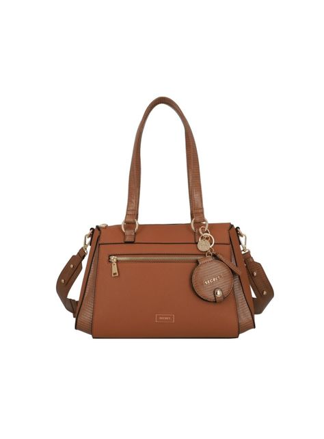 Cartera de hombro Secret Albacete FW25 L Café-0