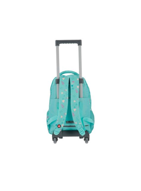 Mochila con ruedas Niña Xtrem Lincoln 4XT Verde-2
