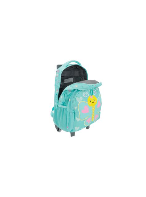 Mochila con ruedas Niña Xtrem Lincoln 4XT Verde-3
