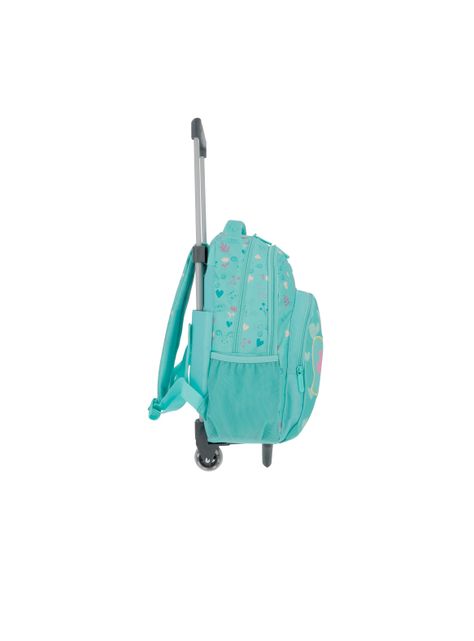 Mochila con ruedas Niña Xtrem Lincoln 4XT Verde-4