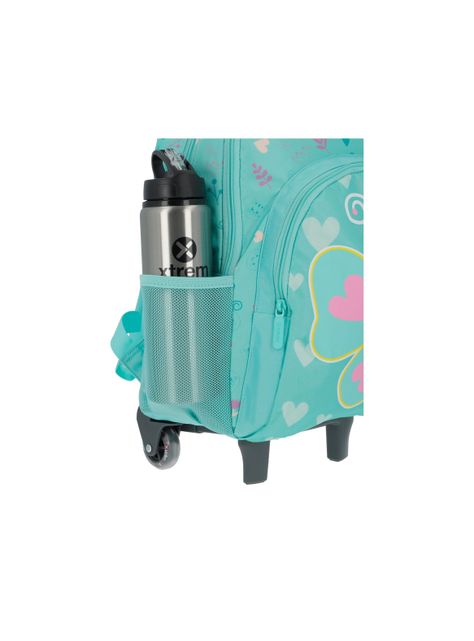 Mochila con ruedas Niña Xtrem Lincoln 4XT Verde-5