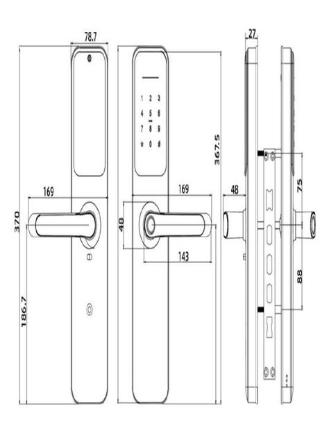 Cerradura Digital P&P H9-4