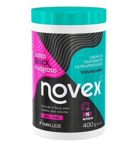 CREMA DE TRATAMIENTO SANTO BLACK PODEROSO NOVEX 400G-0