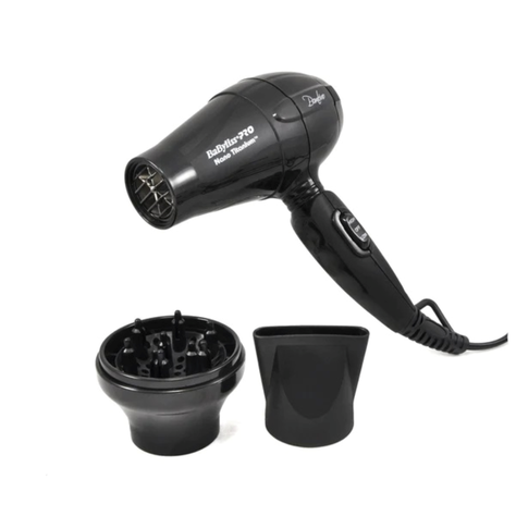 Secador De Viaje Bambino Negro BabylissPro-2