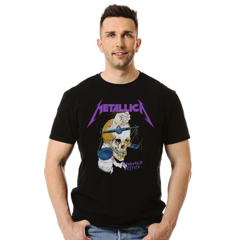 Polera Metallica Damaged Justice-1
