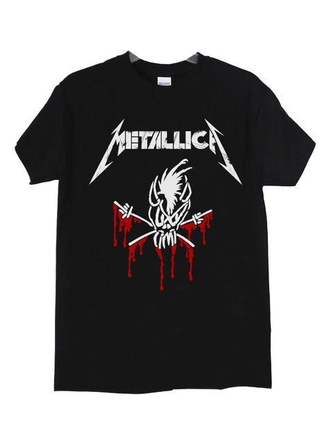 Polera Metallica Live Shit Con Rojo-2
