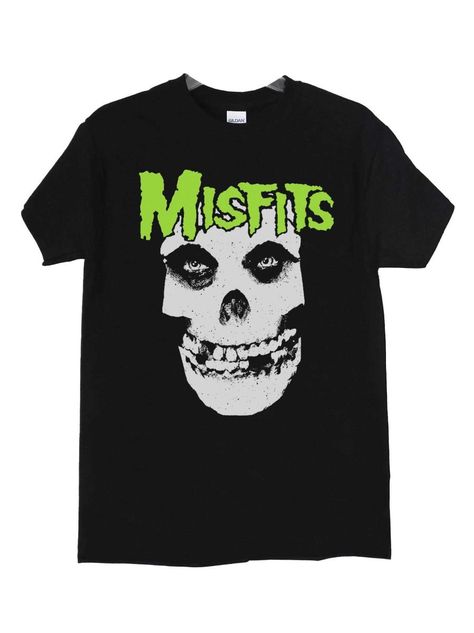 Polera Misfits Cara Logo Verde-2
