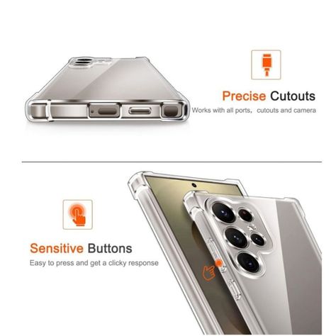 Carcasa Transparente Antigolpes para Samsung S25 Ultra -3