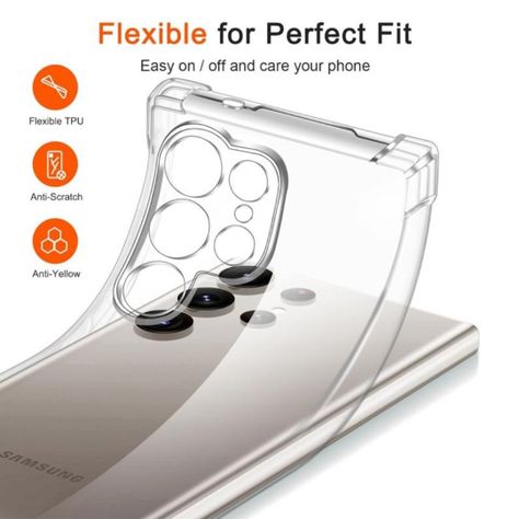 Carcasa Transparente Antigolpes para Samsung S25 Ultra -5