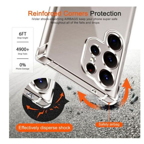 Carcasa Transparente Antigolpes para Samsung S25 Ultra -6