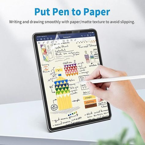 Lamina Mica Paper Like Para iPad Pro 13 M4 2024 Sensacion Papel-3