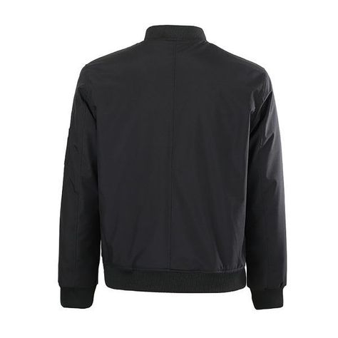 CHAQUETA BOMBER CASUAL NEGRA HOMBRE-1