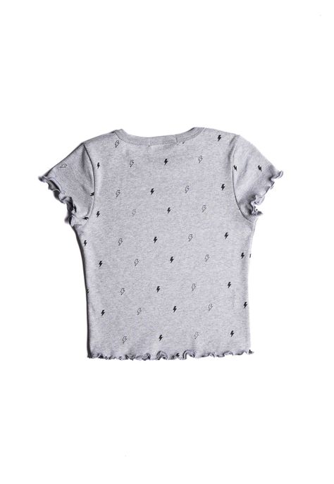 Polera Adel Regular Basic Print Gris Cacao-1