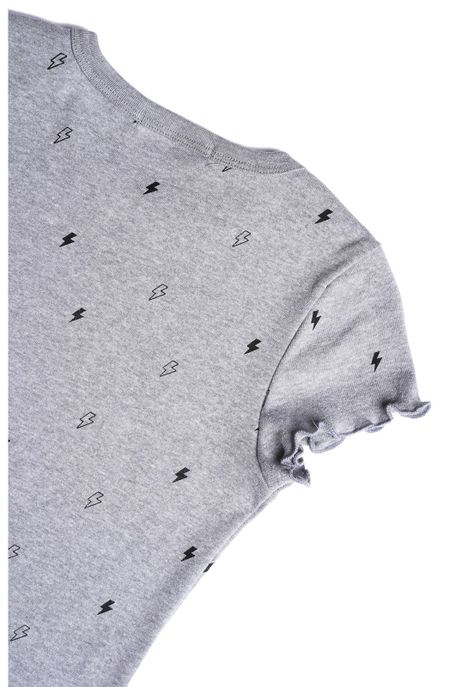 Polera Adel Regular Basic Print Gris Cacao-2