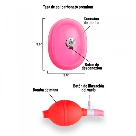 Bomba vaginal con Copa Pequeña de 9.6 CM.-2