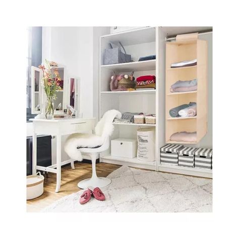 Organizador Colgante 4 Divisiones Closet Plegable Impermeable 30x80-1