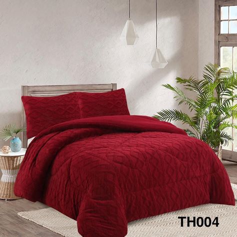 Cobertor Chiporro Texturizado 2 plazas Rojo Italiano TH004-0