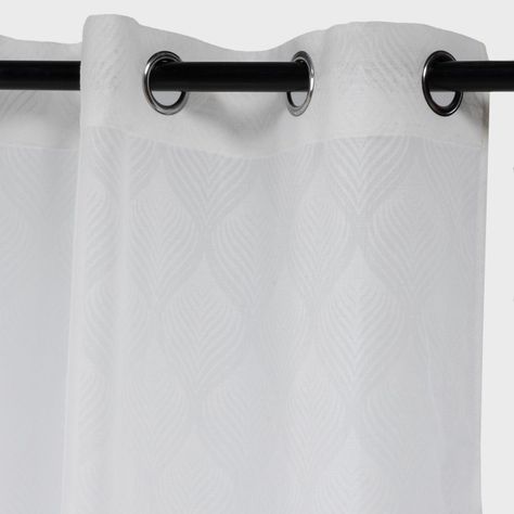 Set 2 Cortinas Visillos Verona Blanco-1