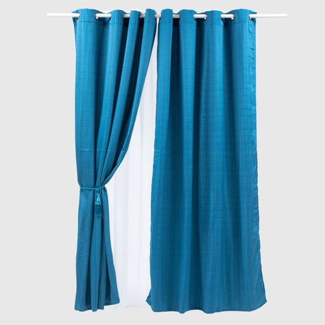 Set 6 Cortinas Fantasy Azul-0