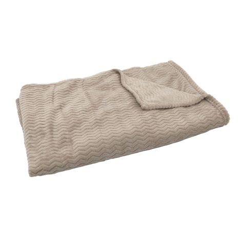 MANTA JAQUARD ZIGZAG BEIGE 125 X 150 CM-1