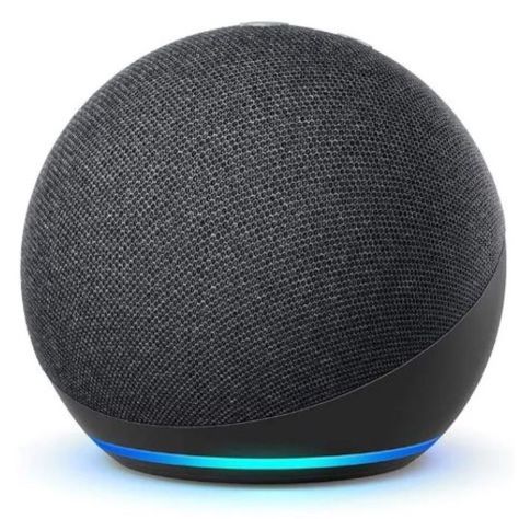 Pack Amazon Echo Dot 4th asistente virtual Alexa Negro  +  Ampolleta-1