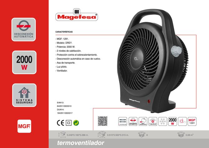 Termoventilador Magefesa Drey Mgf1291-1