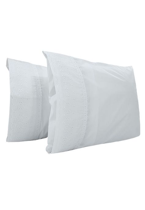 Juego de sabanas 200 hilos 2 pl broderie blanco-2