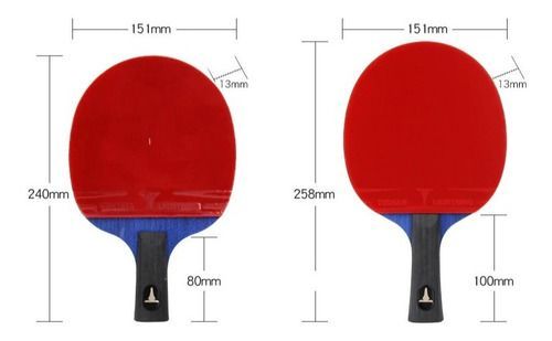 Raqueta Thibar 6* Estilo Lapicero Profesional Tenis De Mesa-4