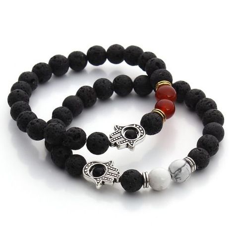Pulsera De Caballero Y Dama Mano De Buda Mantra Moda 2021-1