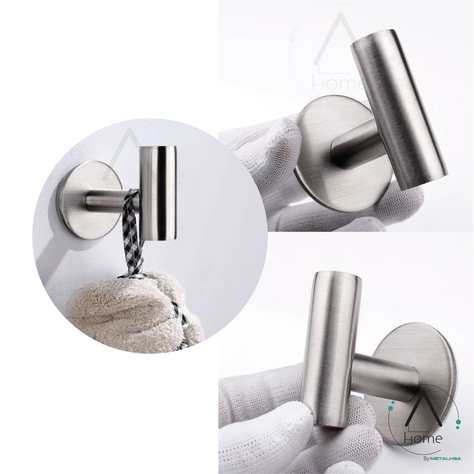 Set de Baño Inoxidable Plateado 5 Piezas-3