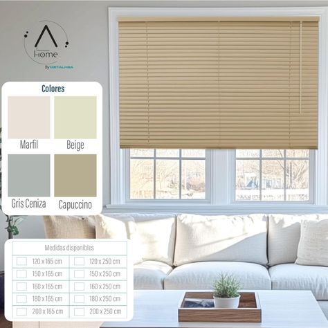 Persiana Veneciana Pvc 25MM 180X165 Cm Manual Capuccino-7