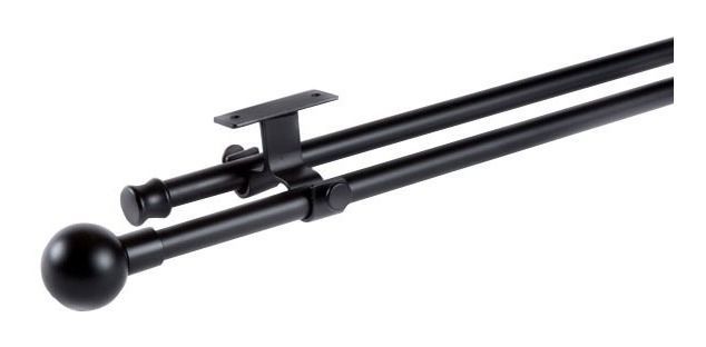 Set Extensible Techo 170-320 Cm Color Negro Y Terminal Bola-1