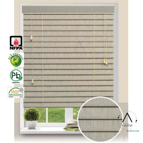 Persiana Imitación Madera 50 MM 180X250 Cm Gris Texturado-1