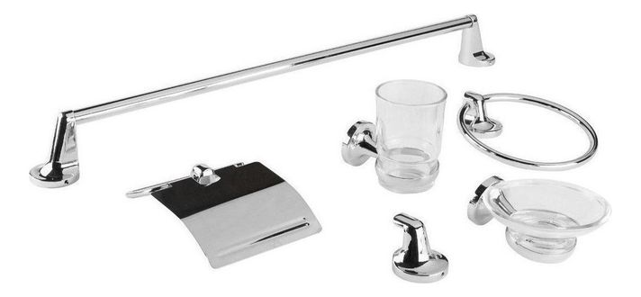 Set de Baño Metálico 6 piezas-0